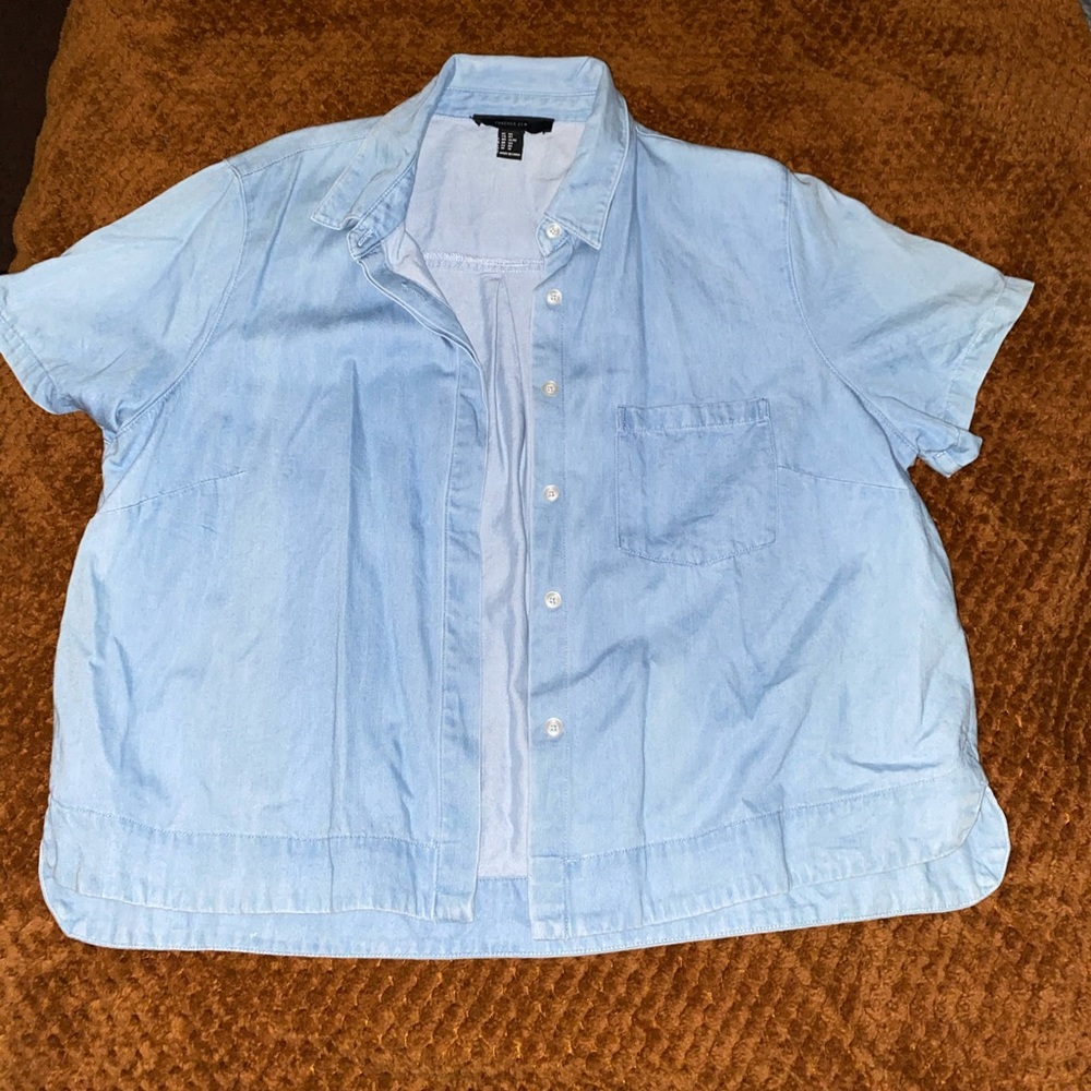 Jean cropped shirt